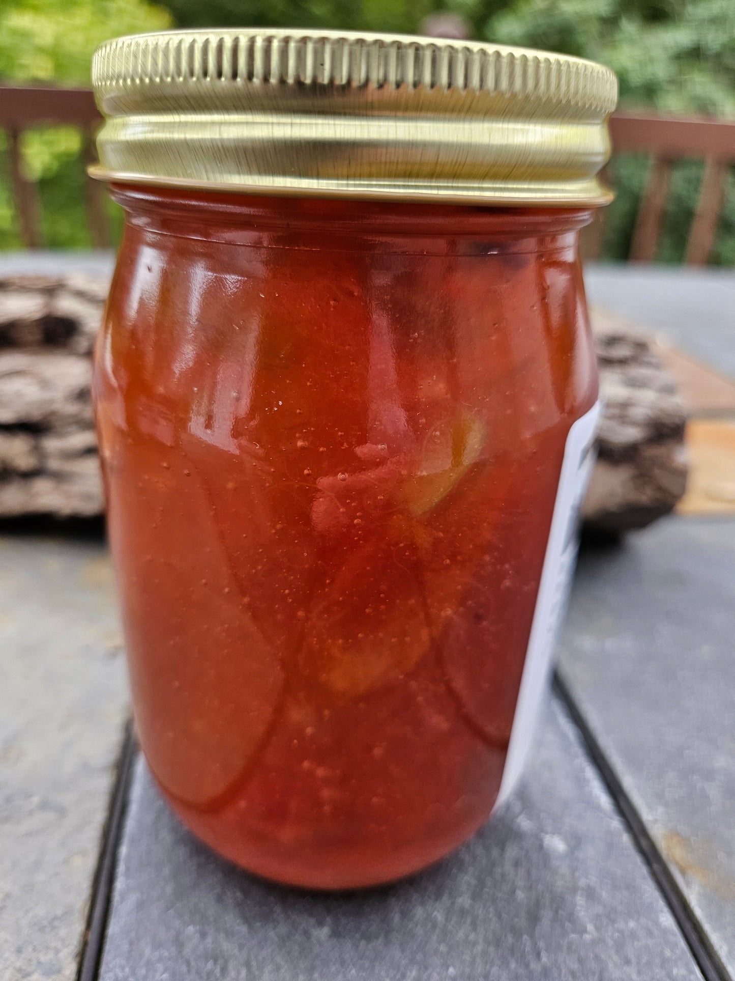 Handcrafted Peach Rhubarb Jam